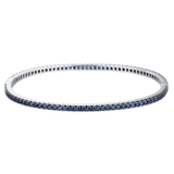 18K White Gold 3.40ctw Diamond Bangle