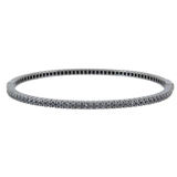 18K Black Rhodium 2.65ctw Diamond Bangle