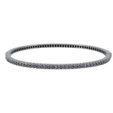 18K Black Rhodium 2.66ctw Diamond Bangle Bracelet
