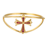 18K Yellow Gold 1.15ctw Diamond Bangle