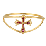 18K Yellow Gold 1.15ctw Diamond Bangle