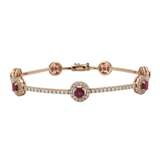 18K Rose Gold 1.70ctw Diamond Bangle