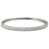 18K White Gold 1.40ctw Diamond Bangle