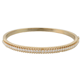 18K Yellow Gold 1.68ctw Diamond Bangle