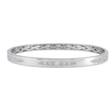 18K White Gold 1.52ctw Diamond Bangle