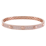 18K Rose Gold 1.46ctw Diamond Bangle
