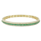 18K Yellow Gold 1.49ctw Diamond Bangle