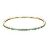 18K Yellow Gold ED 1.90ctw Diamond Bangle