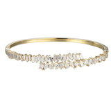 18K Yellow Gold 4.89ctw Diamond Bangle