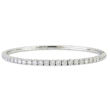 18K White Gold 3.20ctw Diamond Bangle