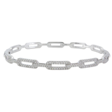 18K White Gold 1.55ctw Diamond Bangle