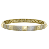 18K Yellow Gold 3.80ctw Diamond Bangle