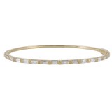 18K Yellow Gold 1.35ctw Diamond Bangle