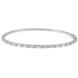 18K White Gold 1.35ctw Diamond Bangle