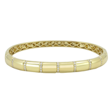 18K Yellow Gold 0.55ctw Diamond Bangle