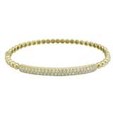 18K Yellow Gold 1.25ctw Diamond Bangle