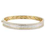 18K Yellow Gold 7.20ctw Diamond Bangle