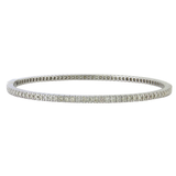 18K White Gold 2.30ctw Diamond Bangle