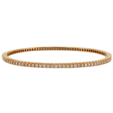 18K Rose Gold 2.20ctw Diamond Bangle