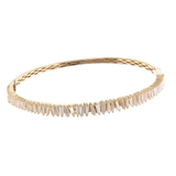 18K Yellow Gold 3.00ctw Diamond Bangle