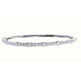 18K White Gold 3.00ctw Diamond Bangle