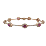 18K Rose Gold 1.61ctw Diamond Wrap Bracelet