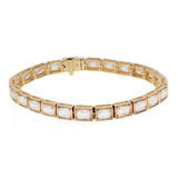 18K Yellow Gold ctw Diamond Bead Bracelet