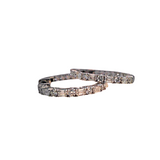 18K White Gold 1.00ctw Hoops Earrings