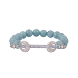 18K White Gold 1.11ctw Diamond Bead Bracelet