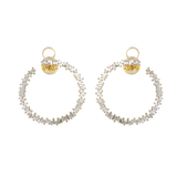 18K Yellow Gold 2.50ctw Hoops Earrings