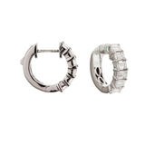 18K White Gold 1.20ctw Hoops Earrings