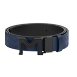 Montblanc 198648 M Buckle Extreme 3.0 Blue/Plain Black 35 MM Belt