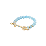 18K Yellow Gold 1.11ctw Diamond Bead Bracelet
