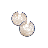 18K White Gold 8.96ctw Hoops Earrings
