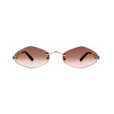 Cartier  CT0433S 002 55 - Gold Panthère de Cartier, Gold Rimless Frame