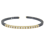 18K Yellow Gold 1.34ctw Diamond Bangle