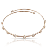 18K Rose Gold 1.56ctw Diamond Choker