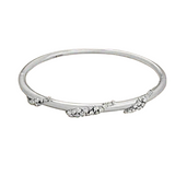 18K White Gold 0.56ctw Diamond Bangle