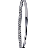18K White Gold 1.40ctw Diamond Bangle