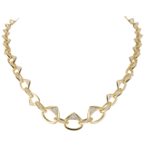 18K Yellow Gold 3.10ctw Diamond Chain Necklace