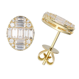 18K Yellow Gold 1.25ctw Studs
