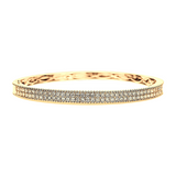 18K Yellow Gold 2.69ctw Diamond Bangle
