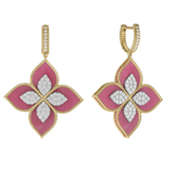 18K Two-Tone 1.49ctw Diamond Earring Jacket Ring