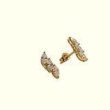 18K Yellow Gold 0.88ctw Studs