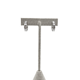 18K White Gold 3.60ctw Hoops Earrings