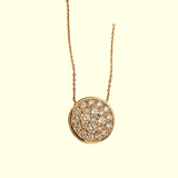 18K Yellow Gold 3.10ctw Diamond Pendant