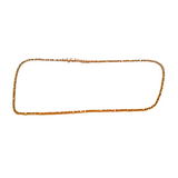 18K Yellow Gold 15"inch Chain Necklace