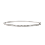 18K White Gold 1.10ctw Diamond Bangle