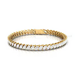 18K Yellow Gold 4.49ctw Diamond Tennis Bracelet