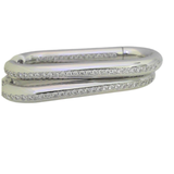 18K White Gold 1.36ctw Hoops Earrings